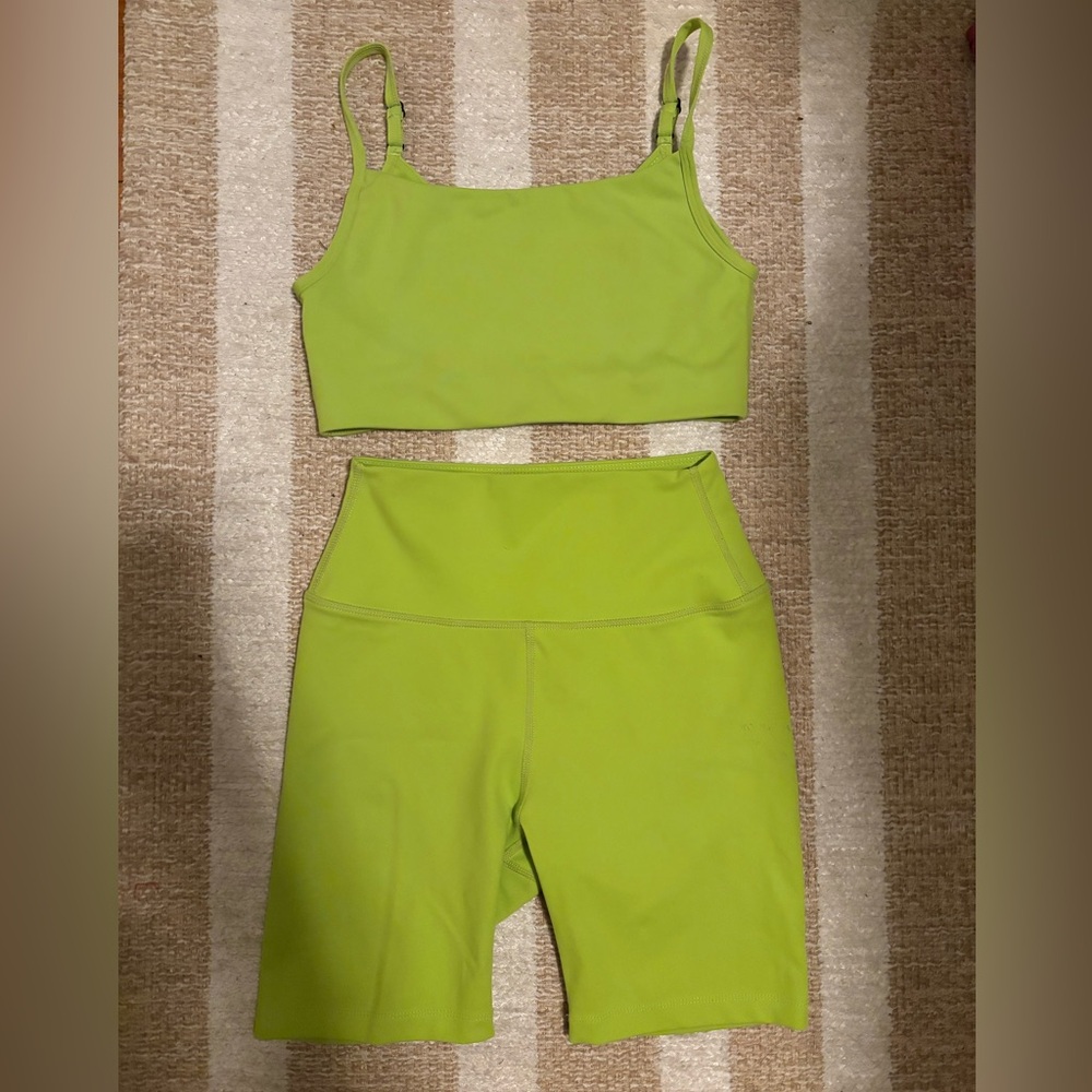 Splits59 Lime Green Workout Set